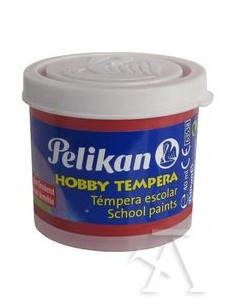 C 6 botes tempera pelikan 40ml color bermellon nº58